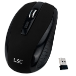 MOUSE INALÁMBRICO 6 BOTONES NEGRO