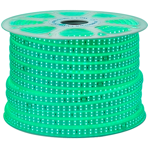 2 MANGUERA LED PLANA DOBLE LUZ VERDE - Imagen 1