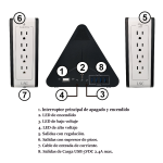 REGULADOR DE VOLTAJE LSC- 600 VA/300 Watts 4 PUERTOS USB - Imagen 6
