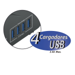 REGULADOR DE VOLTAJE LSC- 600 VA/300 Watts 4 PUERTOS USB - Imagen 5