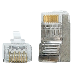CONECTOR RJ45 CAT6 BLINDADO PACK X 10 UNIDADES