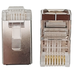 CONECTOR RJ45 CAT6 BLINDADO PACK X 10 UNIDADES - Imagen 2