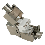 CONECTOR JACK  BLINDADO RJ45 CAT6A -CAT7  10Gbps PACK X 2 UNIDADES - Imagen 2