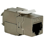 CONECTOR JACK  BLINDADO RJ45 CAT6A -CAT7  10Gbps PACK X 2 UNIDADES