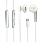 AURICULAR ALÁMBRICO BLANCO CONECTOR TIPO C