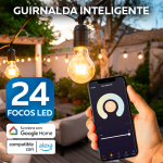 Guirnalda  de 24 Luces LED Inteligente Wi-Fi
